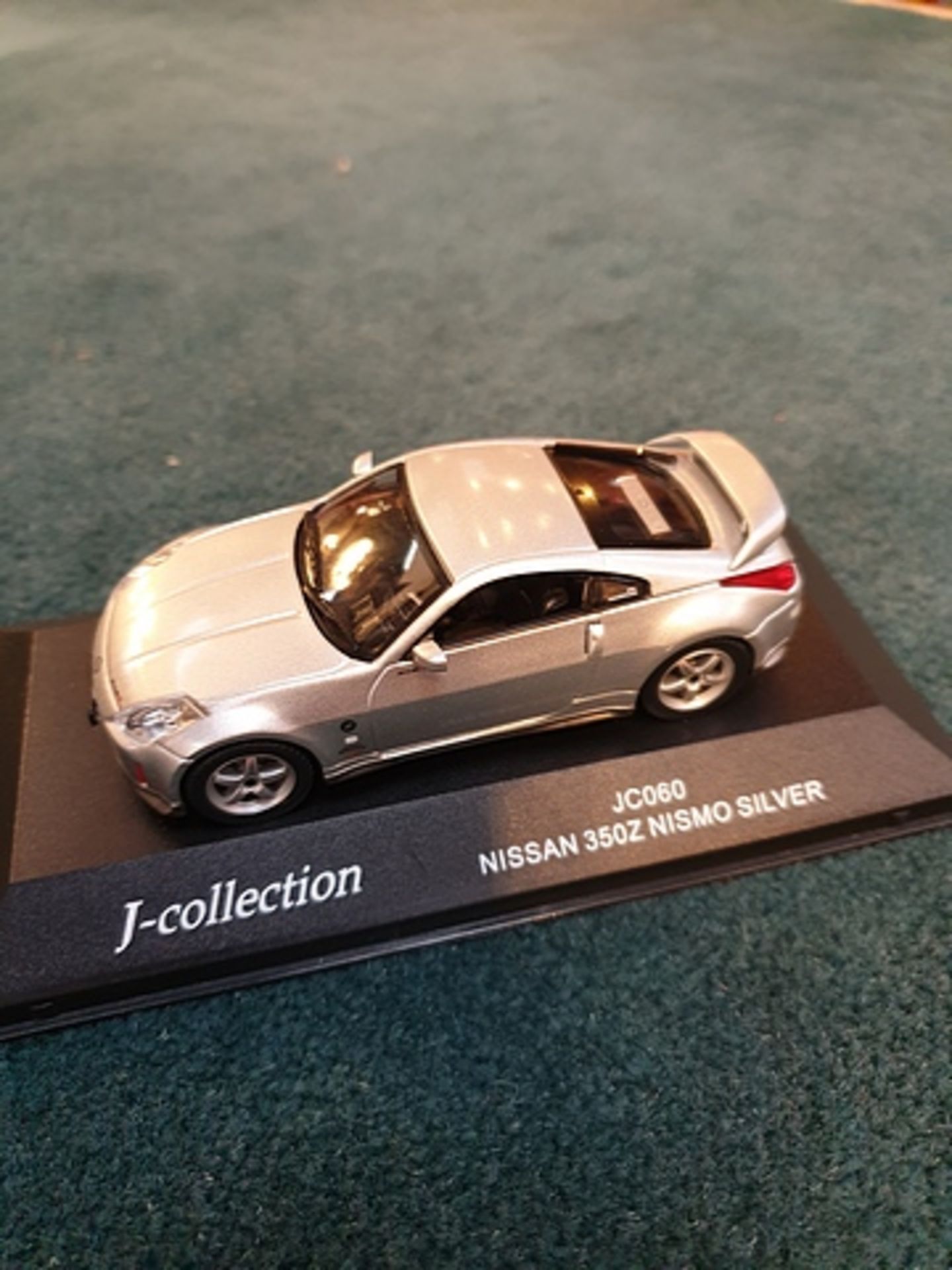 J-Collection Scale 1/43 Diecast Model JC060 Silver Nissan 350z Nismo Complete With Box