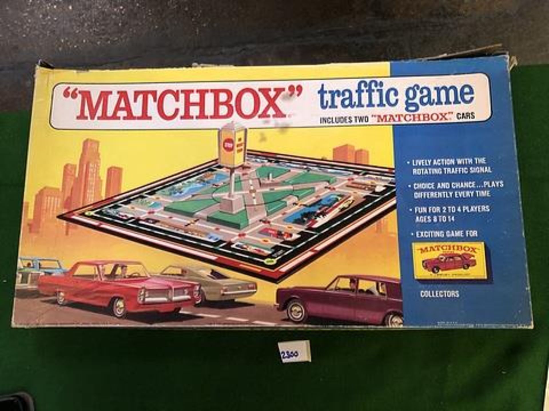 Vintage 1968 Match Attax Box Traffic Game With Game Board Traffic Signals Cards Spinner And Two Free