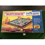 Vintage 1968 Match Attax Box Traffic Game With Game Board Traffic Signals Cards Spinner And Two Free