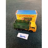 Matchbox Lesney #4 Diecast Dodge Stake Truck In The Yellow And Green Producing 1965 1970 Complete
