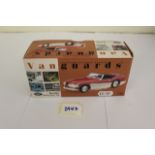 Vanguards #VA51000 Diecast Austin-Healey Open Top In Colorado Red And Ivory White Scale 1/43