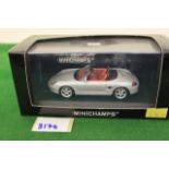 Minichamps Diecast 1999 Porsche Boxster S In Silver Complete With Box.