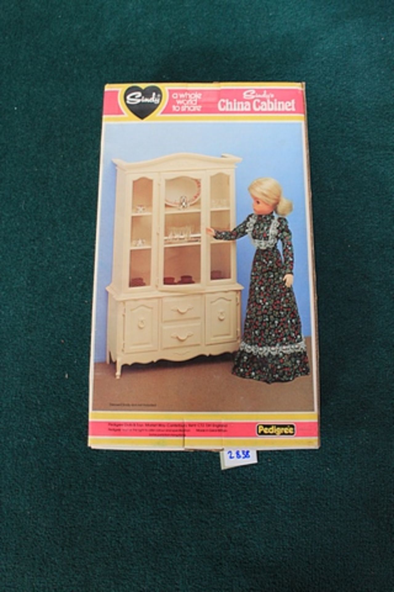 Pedigree (UK) #44583 Vintage 1978 Sindy Doll China Cabinet Complete With Box