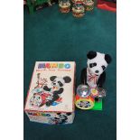 Son Al Toys (Japan) Mambo Battery Operated The One-Man Band Drummer Bear. Beats Bass Drum, Side