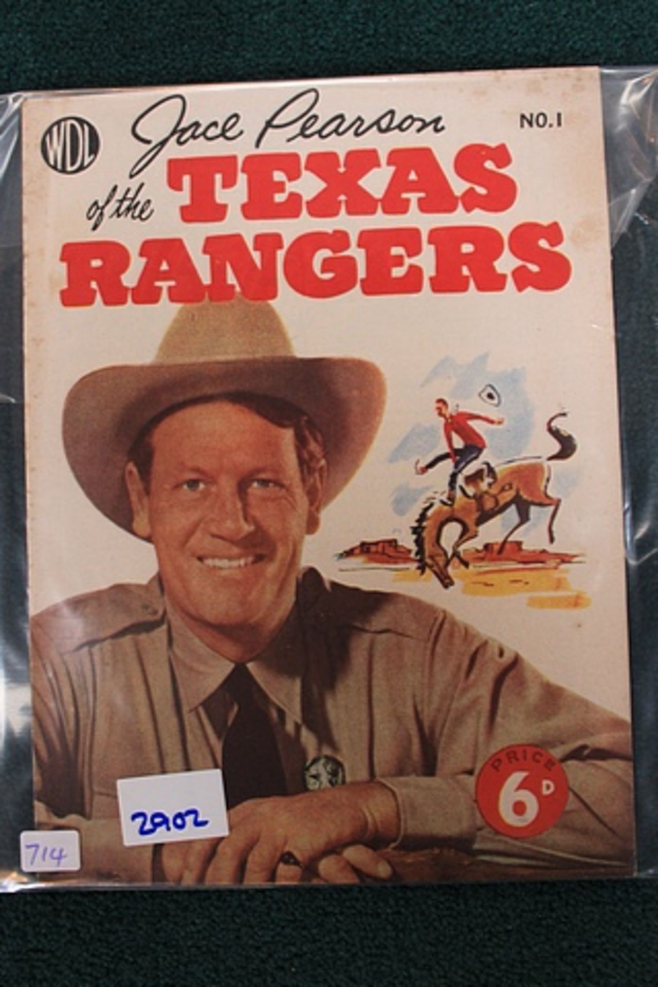 World Distributors, 1953 Series Jace Pearson of the Texas Rangers #1