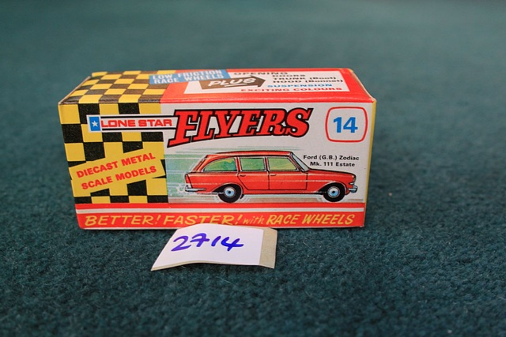Lone Star Flyers #14 Diecast MKIII FORD ZODIAC ESTATE In Metallic Green And Green Interior With