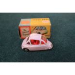 Corgi Toys Diecast model 233 Heinkel Economy Bubble car lilac with red interior complete with box