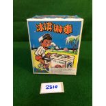 China Toy Ms405 Vintage Tin Plate Wind Up Ice Cream Vender Clockwork Colourful Graphics 4 Inches