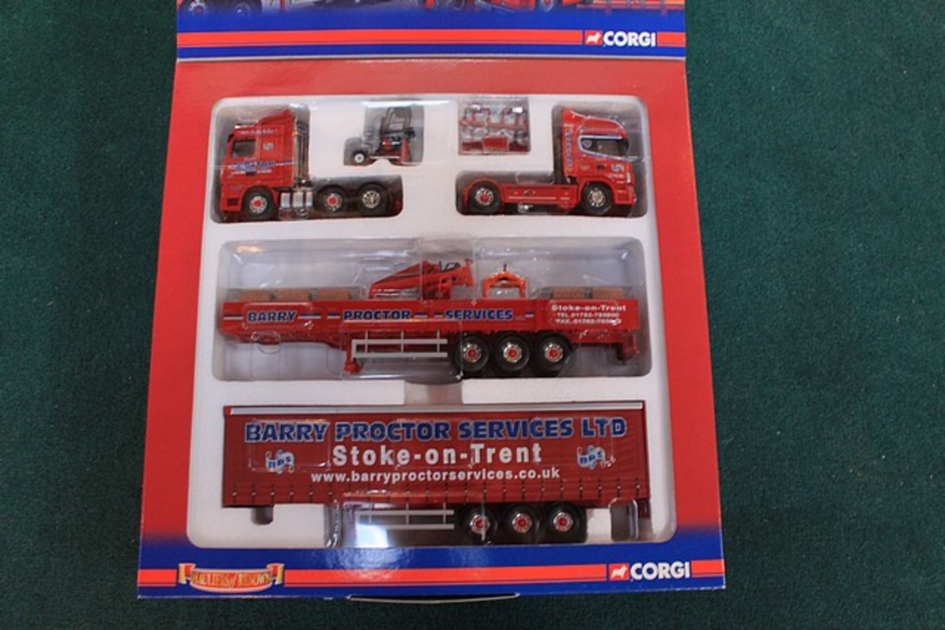 CORGI #CC99169 Limited Edition Barry Proctor Set 1/50 Scale The Set -- Scania Topline Sided Crane