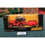 Solido (France) #3304 Diecast Scale 1/43 Jeep Willys Pompier Complete With Box