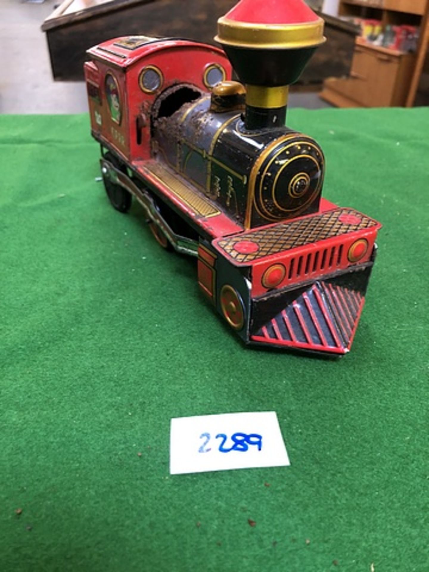 Vintage Red Tin Train