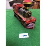 Vintage Red Tin Train