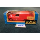Solido GAM1 #42 Diecast Renault 4 Red Van Scale 1/43 Complete With Box