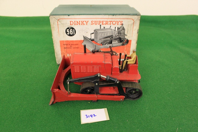 Dinky Supertoys # 561 Diecast Blaw Knox Bulldozer Complete With Box