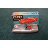 Corgi Toys Diecast model 151 Lotus Mark Eleven Le Mans Racing Car in Silver with red interior