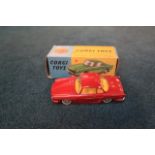 Corgi Toys Diecast model 222 Renault Floride in red with yellow interior complete with box Mint