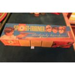 Technofix #318 Tinplate Toy Sport Trainer Shooting Gallery 1967 Complete With Box