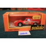 Solido GAM2 #27 Diecast Lancia Stratos In Red With Racing Number 111 Complete In Box