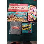 5 X Board Games Wallpath, Saga, Monopoly, Scruples And Car Capers