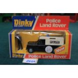 Dinky Toys Diecast # 277 Police Land Rover With Policeman Figure Complete With Box.