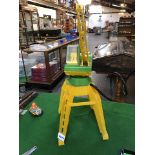 Rico (Spain) Plastic Battery Operated Crane Green And Yellow Circa 1960s