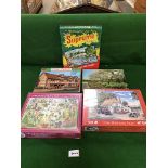 5 Various Jigsaw Puzzle Pieces 300 To 500