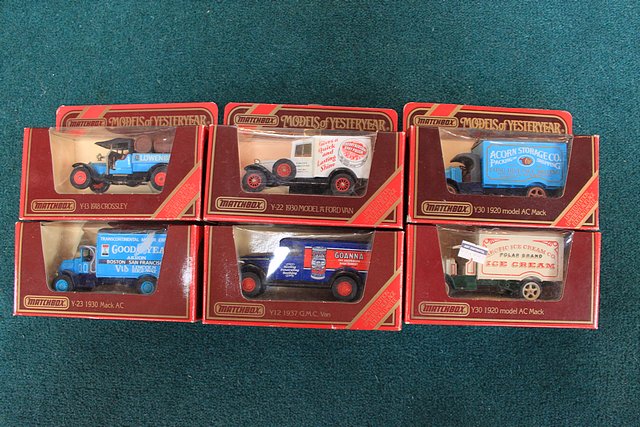 6 X Matchbox Of Yesteryear Diecast All Complete In Boxes Comprising Of; Goanna Y12 1937 GMC