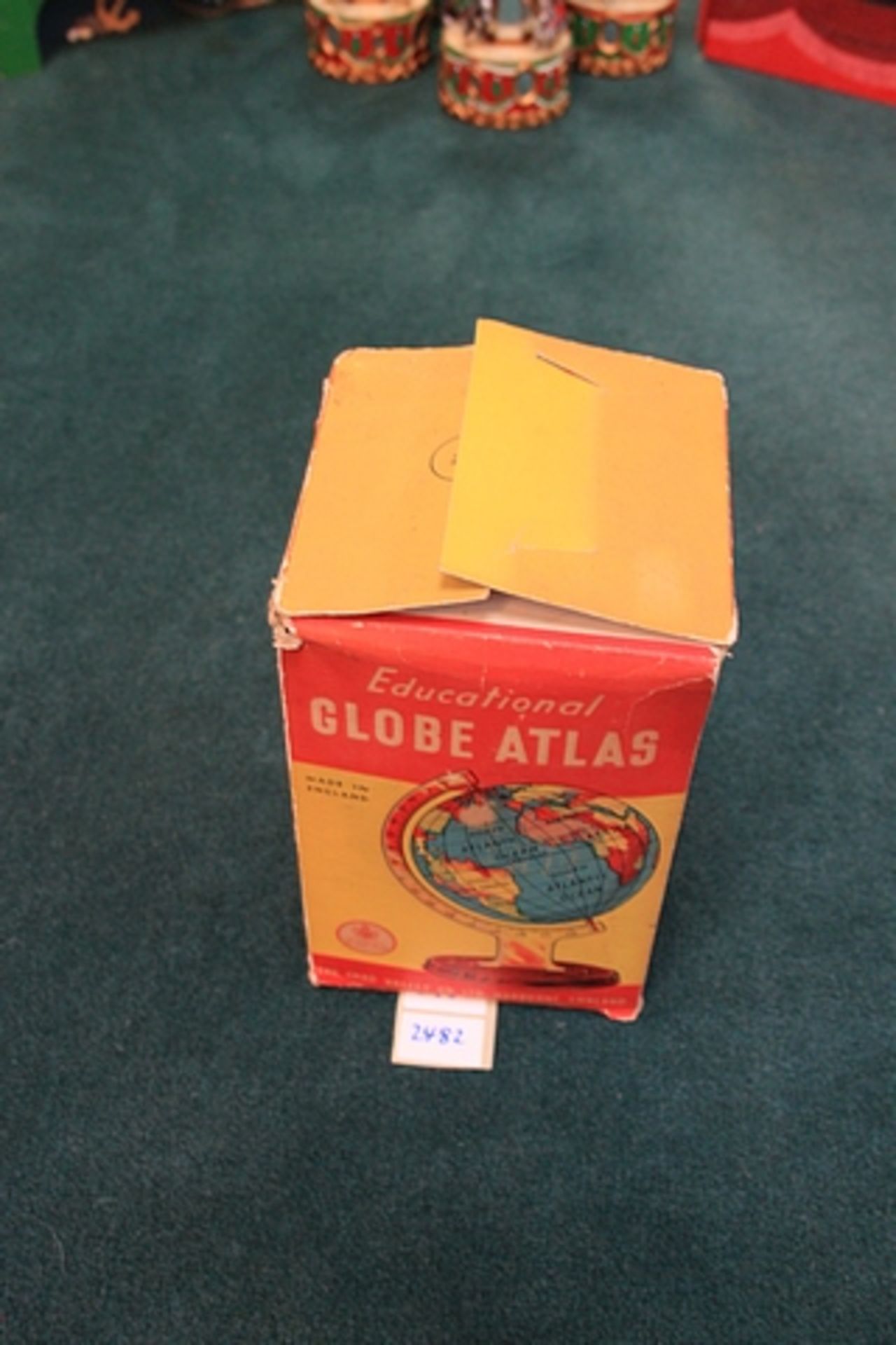 Chad Valley (England) 1950s Educational Globe Atlas Complete With Box
