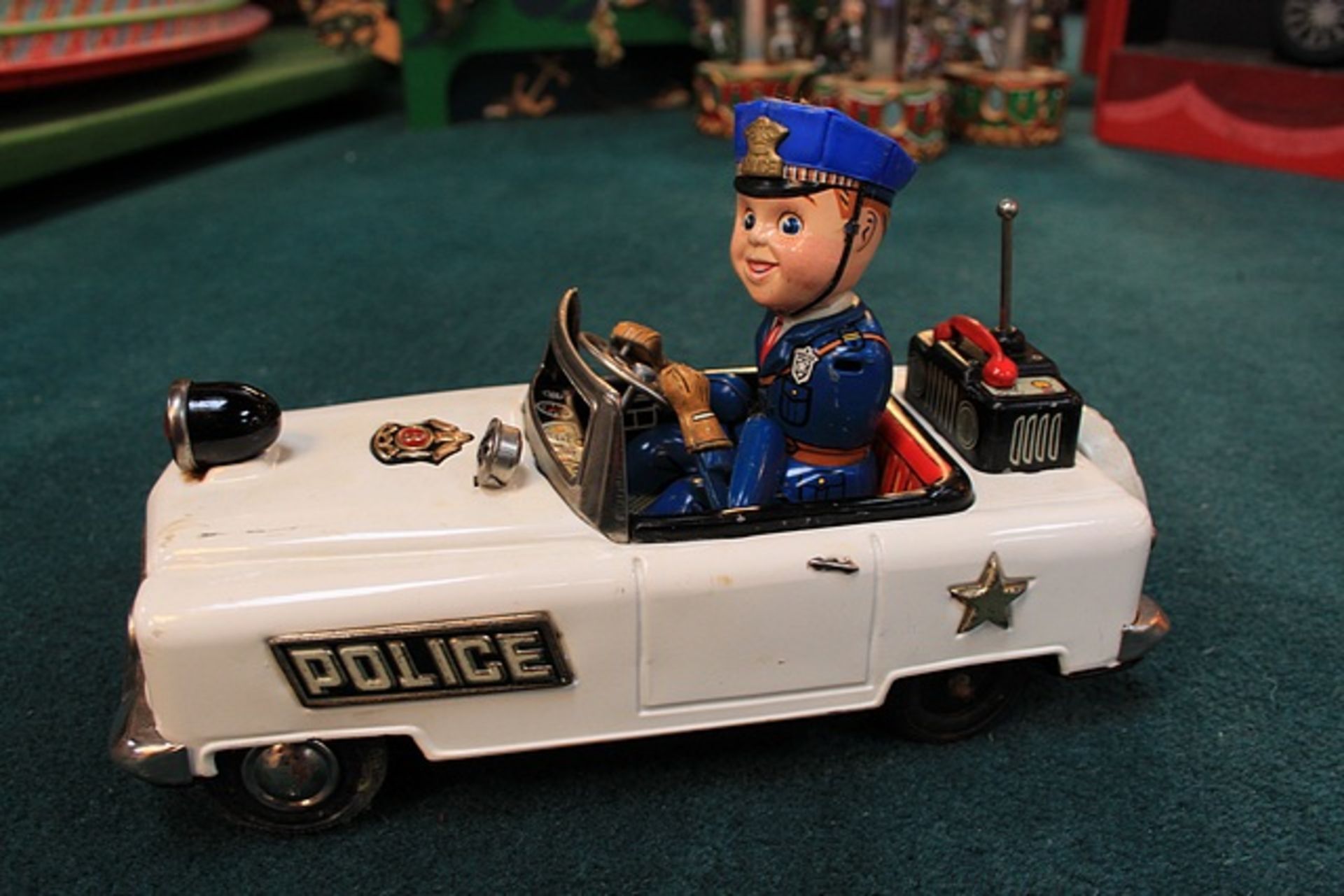 T.N Nomura (Japan) Battery Powered Mystery Police Car With Automatic Steering Changes Direction - Image 2 of 3