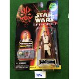 Star Wars Episode 1 Obi-Wan Kenobi Figure With Lightsaber And Handle Compatible Asset Number 84085