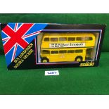 Solido diecast double decker bus in yellow complete with box