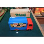 Triang Thames Trader Pressed Steel Lorry In Red & Blue Complete With Box