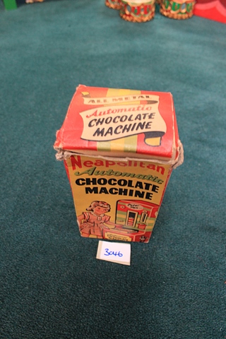 Peter Pan Neapolitan Automatic Chocolate Machine Savings Bank Complete With Box