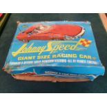 Tri-Ang Topper Toys 1966 Johnny Speed Remote Control Giant Size Racing Car Jaguar. Measures 21"