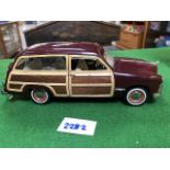 Franklin Mint Precision Models~1949/50 Ford Woody Station Wagon~1:43~Green~1987