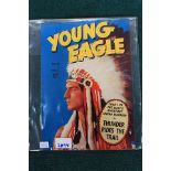 Young Eagle #5 comic Thunder Rides the Trail 1950 - June 1952