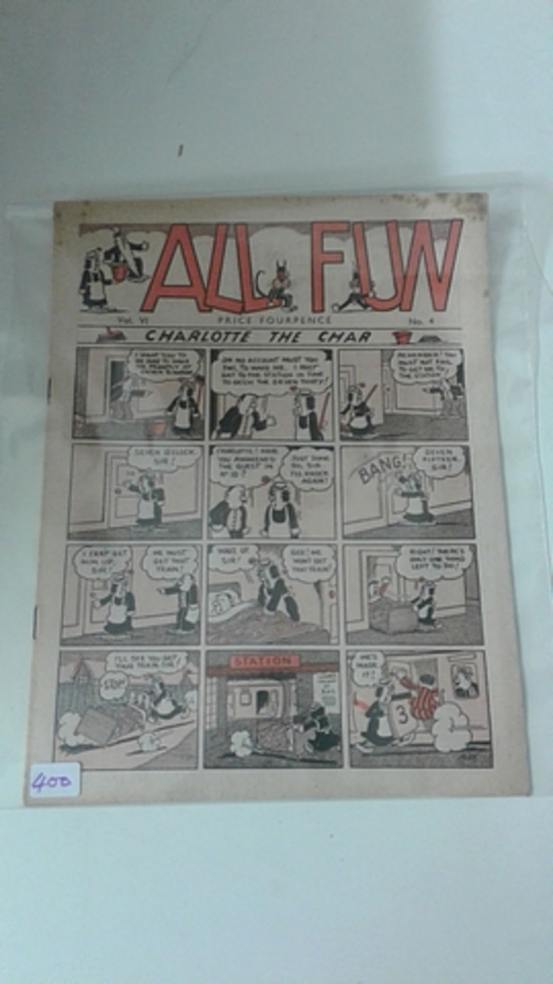 All Fun Comic (Soloway, 1940 Series) #V1#4 Soloway, 1940 Series Charlotte The Char (Location RG