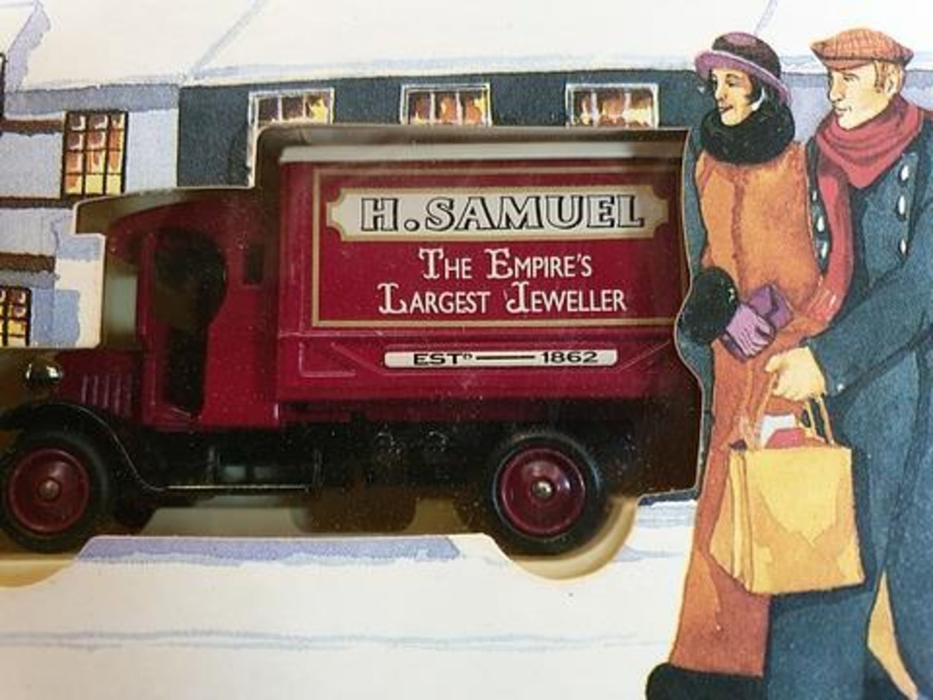 2x Lledo H. Samuel - 1926 Dennis Delivery Van - H. Samuel - The Emrires Largest Jeweller 1994