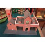 Thomas Sodor Lights & Sounds Fire Station- Wooden Battery Operated Fire Station With Bell And Blue