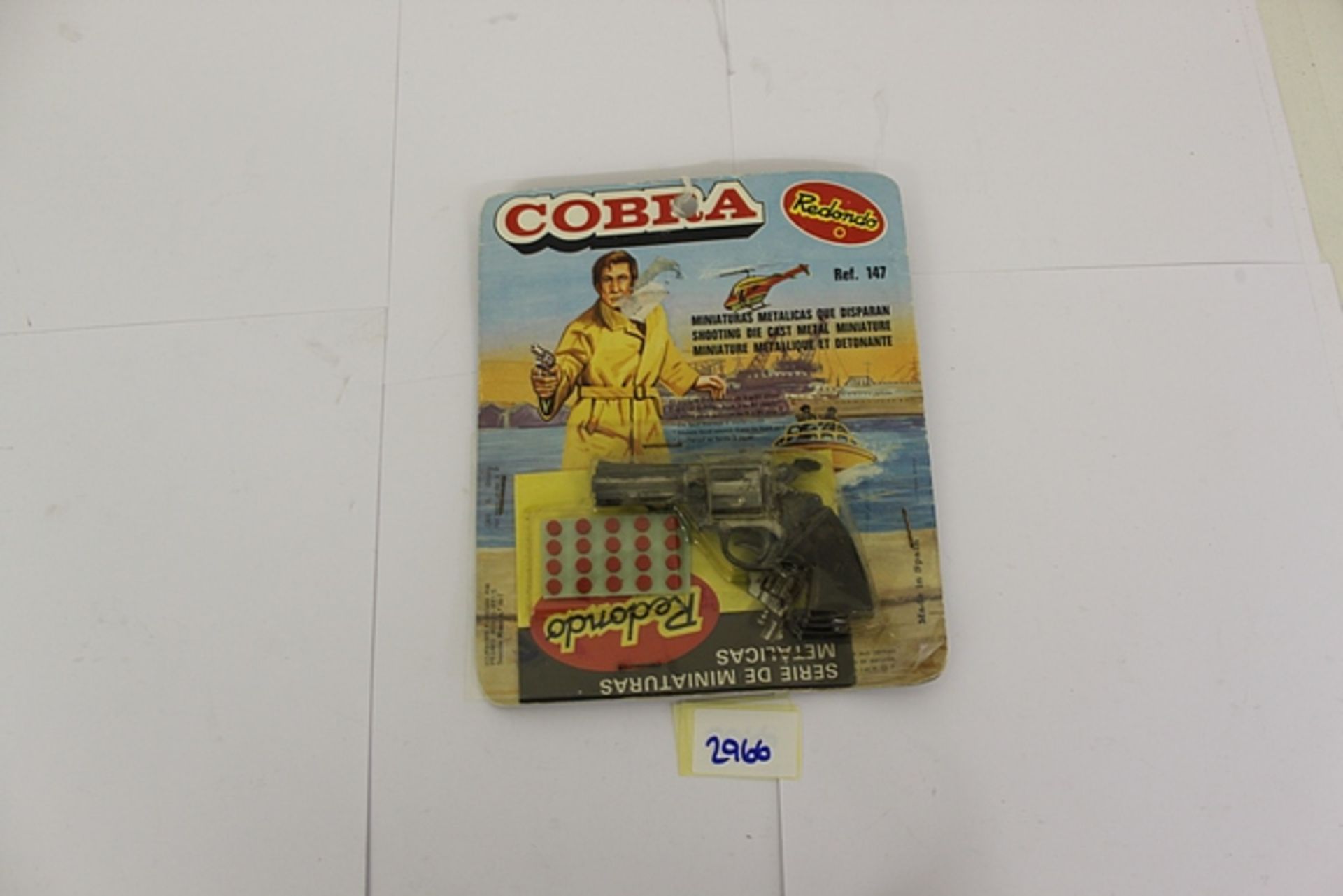 Redondo #147 Cobra Diecast Cap Gun Made In Spain Complete In Packaging