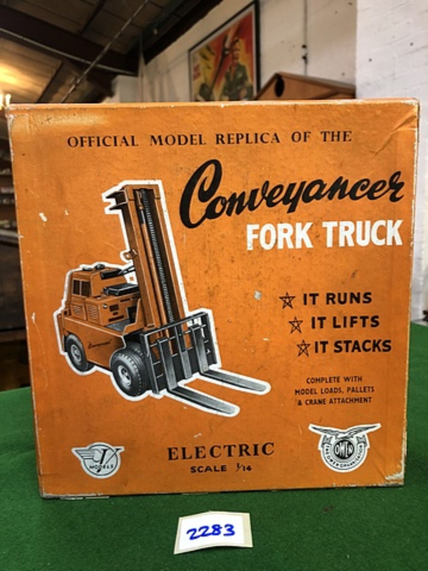 Victory / Owen Conveyancer Fork Lift Truck Model Battery Op Orig 1960s Very Rare Complete With