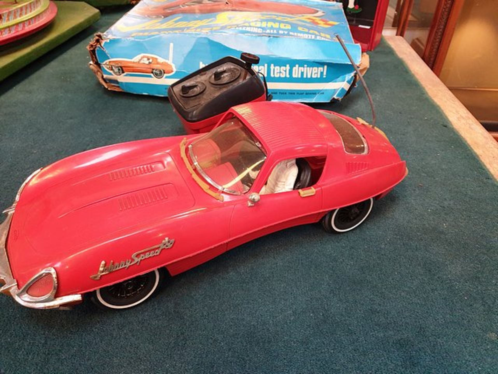 Tri-Ang Topper Toys 1966 Johnny Speed Remote Control Giant Size Racing Car Jaguar. Measures 21" - Image 3 of 3