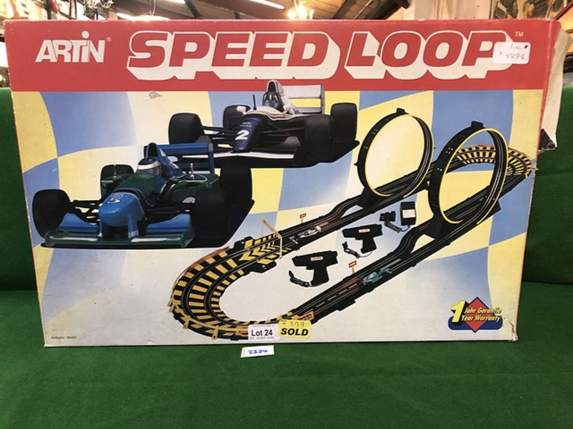 Artin # 08451 Speed Loop Electric Race Track Complete In Box