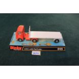 Dinky Toys #915 Diecast Truck Hire Co Liverpool A.E.C. Flat Trailer Truck Complete In Box