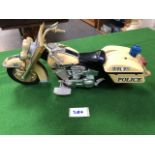 Buddy L Inc Scale Model Of A Harley Davidson Police Cruiser From 1994, With Four Different