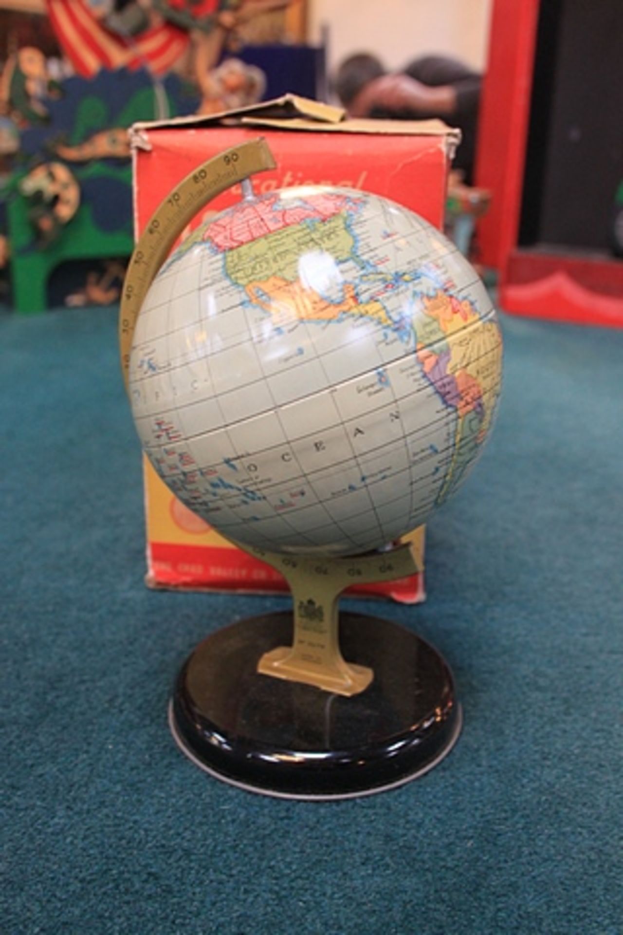 Chad Valley (England) 1950s Educational Globe Atlas Complete With Box - Image 3 of 3