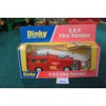 Dinkey Diecast Toys # 266 E.R.F Fire Tender Truck Complete With Box.