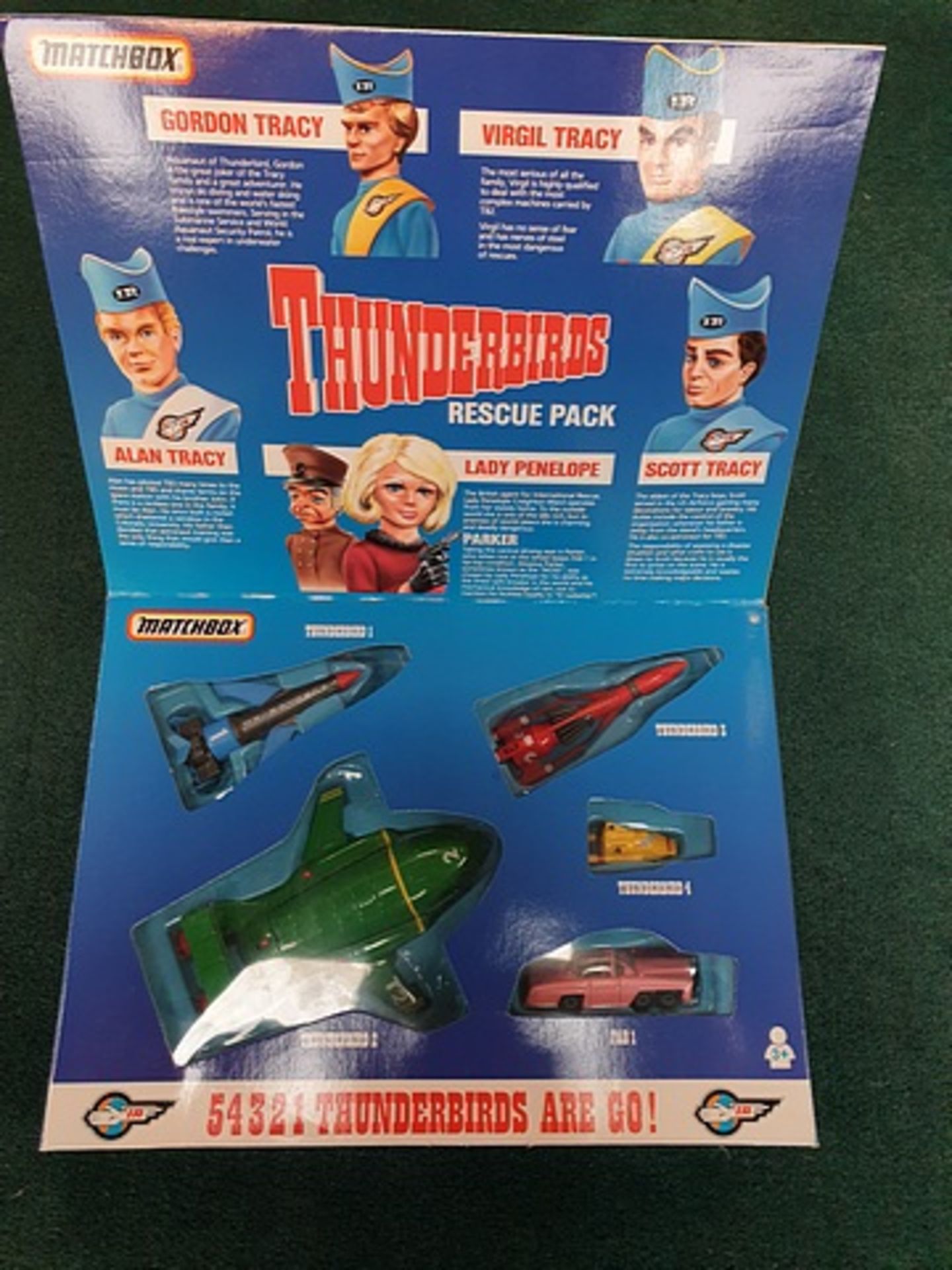 Matchbox Tb-700 1993 Thunderbirds Rescue Pack 5-Piece Set Containing Thunderbird 1, Thunderbird 2 - Image 2 of 2