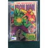 Marvel Comics Iron Man #9 January 1969 There Lives A Green Goliath! Hulk Appearance, Classic Hulk