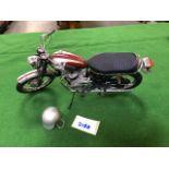 Franklin Mint 1:10 1969 Triumph Bonneville B11xn71 Scarce Model Motorcycle Complete With Helmet